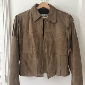 Suede fringe jacket